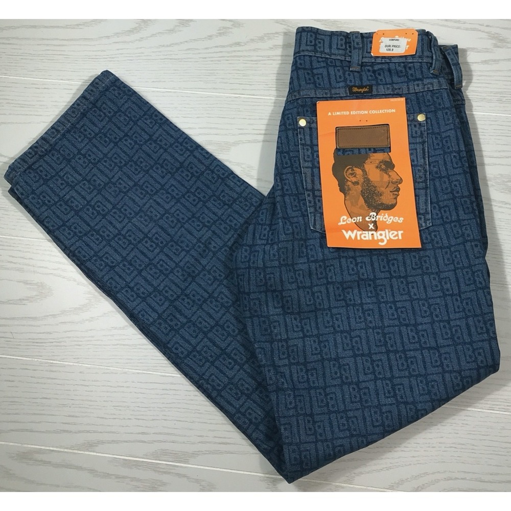 Wrangler Leon Bridges Jeans 32x32 Mens Straight Leg Cotton Limited Edition New